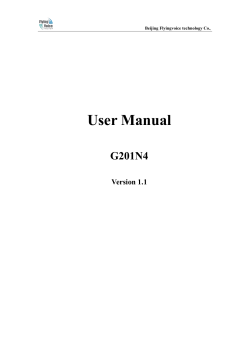 User Manual G201N4 Version 1.1 Beijing Flyingvoice technology Co.