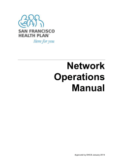 Network Operations Manual