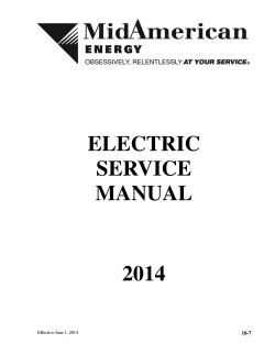 ELECTRIC SERVICE MANUAL