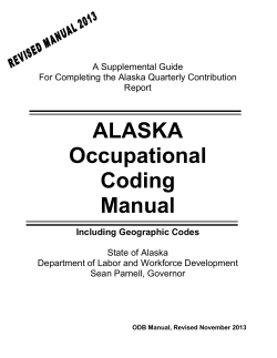 ALASKA Occupational Coding