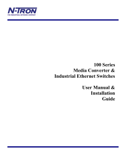 100 Series Media Converter &amp; Industrial Ethernet Switches