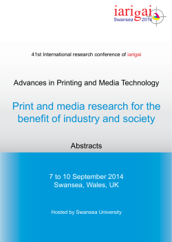 Print and media research for the benefit of industry and society Abstracts