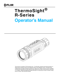 ThermoSight  R-Series Operator’s Manual