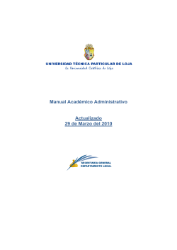 Manual Académico Administrativo Actualizado 29 de Marzo del 2010