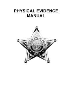 PHYSICAL EVIDENCE MANUAL