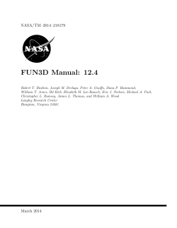 FUN3D Manual: 12.4 NASA/TM–2014–218179