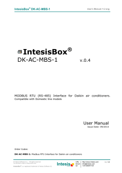 IntesisBox  DK-AC-MBS-1 ®