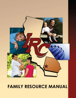 FAMILY RESOURCE MANUAL 1