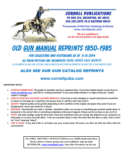 Old Gun MANUAL Reprints 1850-1985  more ADDED Each month!
