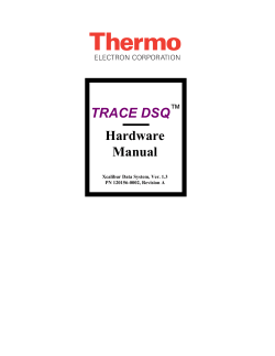 TRACE DSQ Hardware Manual ™