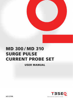 MD  300 / MD  310 SURGE PULSE CURRENT PROBE SET