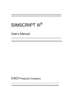 SIMSCRIPT III CACI ®