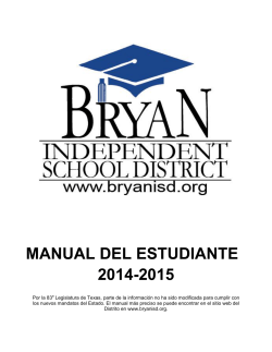 MANUAL DEL ESTUDIANTE 2014-2015