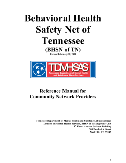 Behavioral Health Safety Net of Tennessee