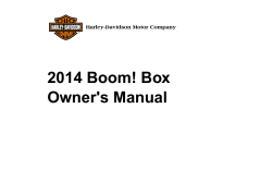 2014 Boom! Box Owner's Manual