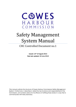 Safety Management System Manual CHC Controlled Document no.1