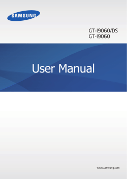 User Manual GT-I9060/DS GT-I9060 www.samsung.com