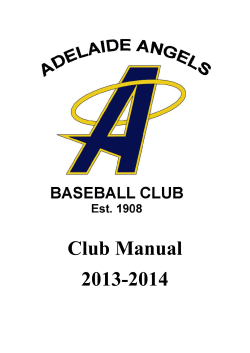 Club Manual 2013-2014