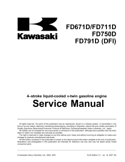 Service Manual FD671D/FD711D FD750D FD791D (DFI)