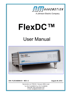 FlexDC™  User Manual D/N: FLDC458000-01   REV: A