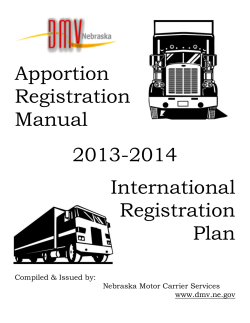 Apportion Registration Manual 2013-2014