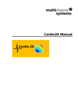 Cardio2D Manual