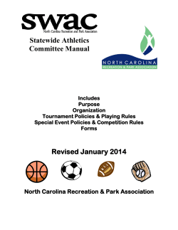 Statewide Athletics Committee Manual