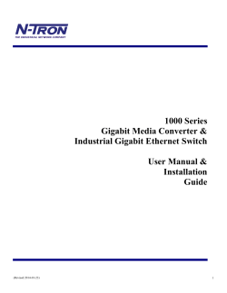 1000 Series Gigabit Media Converter &amp; Industrial Gigabit Ethernet Switch
