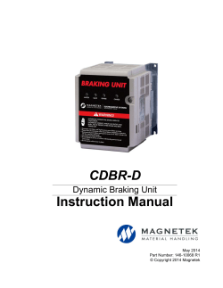 CDBR-D Instruction Manual Dynamic Braking Unit May 2014