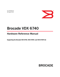Brocade VDX 6740 Hardware Reference Manual 53-1002829-03