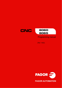 CNC 8060 8065 Programming manual