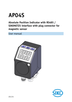AP04S Absolute Position Indicator with RS485 / magnetic sensor