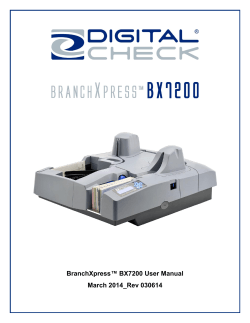 ™ BX7200 User Manual BranchXpress March 2014_Rev 030614