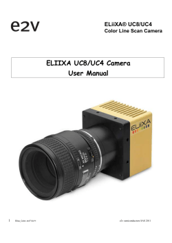 ELIIXA UC8/UC4 Camera User Manual  ELiiXA® UC8/UC4