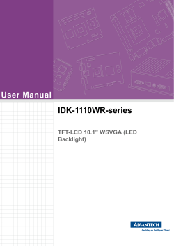 User Manual IDK-1110WR-series