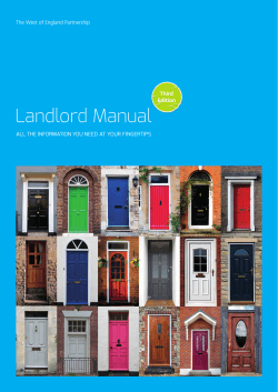 Landlord Manual The West of England Partnership Third Edition