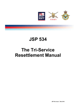 JSP 534  The Tri-Service Resettlement Manual