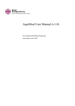 AquiMod User Manual (v1.0)  Environmental Modelling Programme Open Report OR/14/007