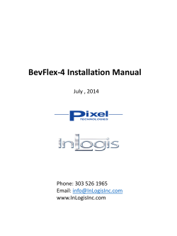BevFlex-4 Installation Manual July , 2014 Phone: 303 526 1965 Email:
