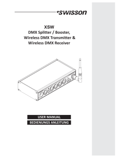 XSW DMX Splitter / Booster, Wireless DMX Transmitter &amp; Wireless DMX Receiver