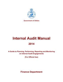 Internal Audit Manual 2014