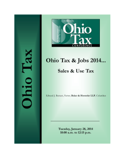 ax Ohio T  Ohio Tax &amp; Jobs 2014...