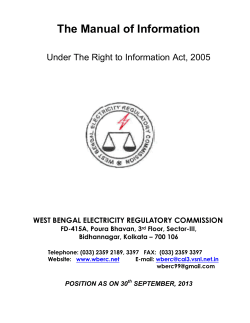 The Manual of Information Under The Right to Information Act, 2005