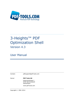 3-Heights™ PDF Optimization Shell  Version 4.3