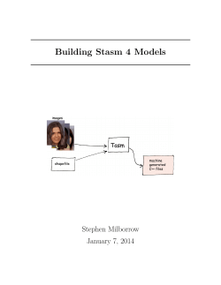 Building Stasm 4 Models Stephen Milborrow January 7, 2014