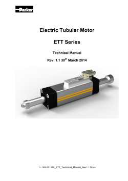Electric Tubular Motor  ETT Series Technical Manual