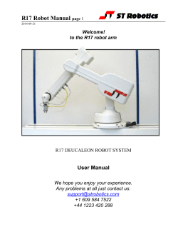 R17 Robot Manual User Manual
