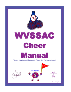 WVSSA C WVSSAC Cheer