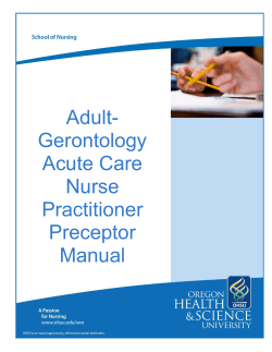 Adult- Gerontology Acute Care Nurse