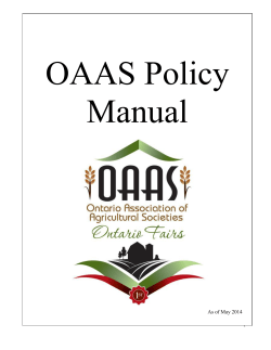 OAAS Policy Manual